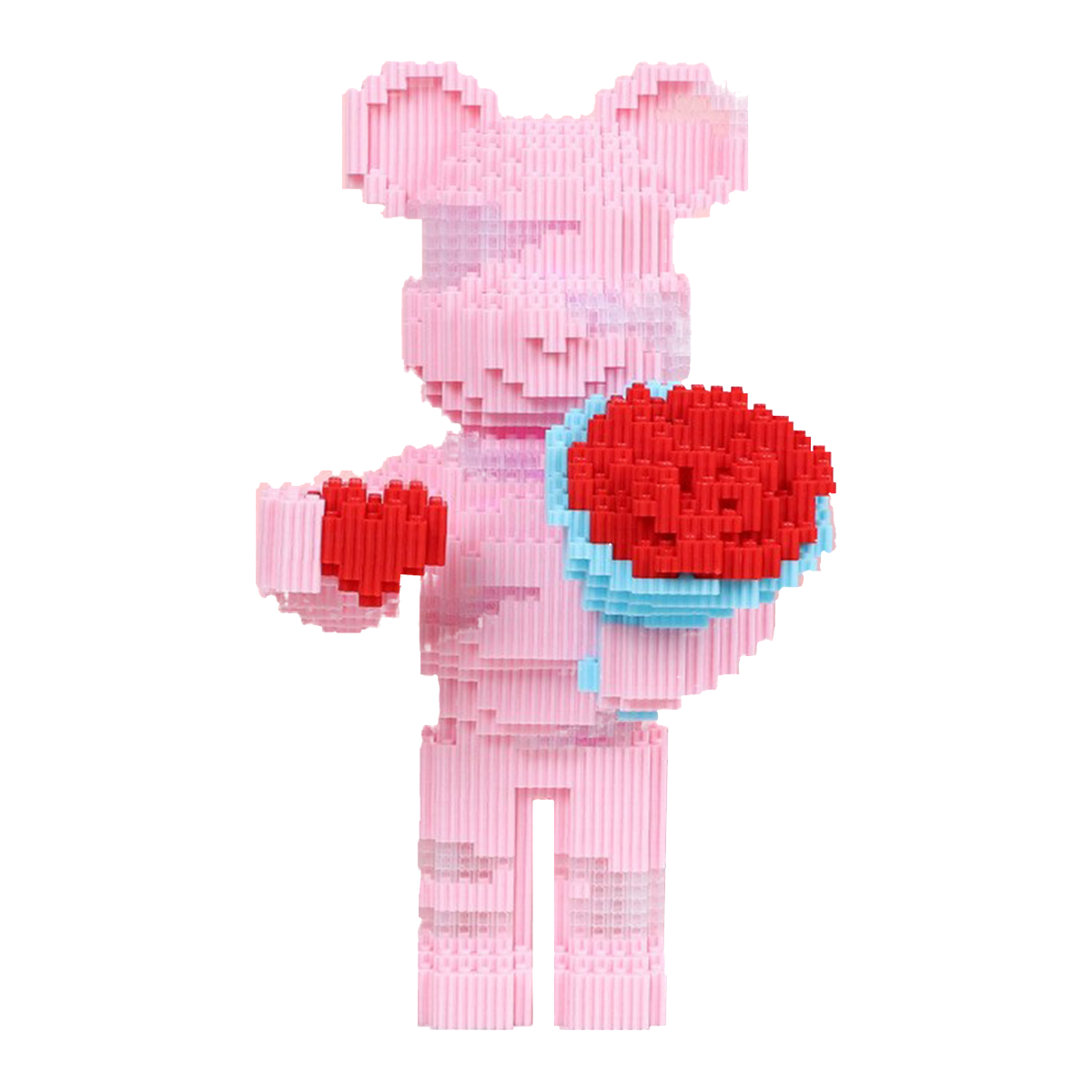 Teddy Blocks Handheld Flower Pink Bear Micro Building Blocks Set(4746PCS)Gifts for collectors and enthusiasts