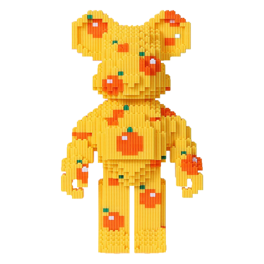 Teddy Blocks Orange Bear Micro Building Blocks Set（4180PCS）Gifts for collectors and enthusiasts