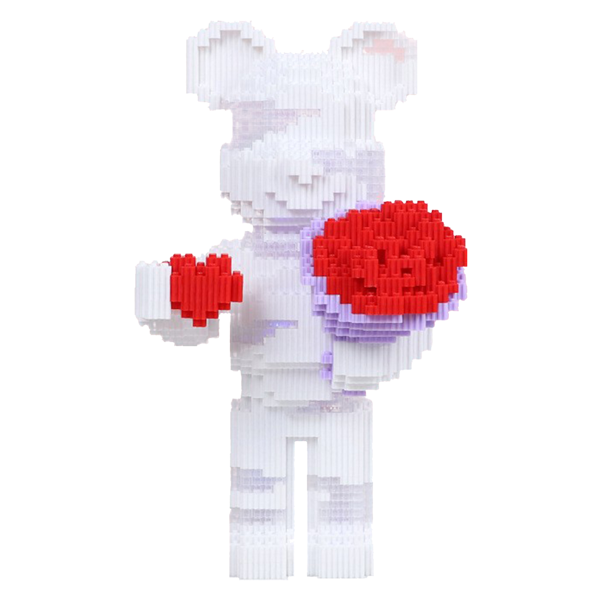Teddy Blocks Handheld Flower White Bear Micro Building Blocks Set（4746PCS）Gifts for collectors and enthusiasts