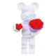 Teddy Blocks Handheld Flower White Bear Micro Building Blocks Set（4746PCS）Gifts for collectors and enthusiasts