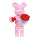 Teddy Blocks Handheld Flower Pink Bear Micro Building Blocks Set（4746PCS）Gifts for collectors and enthusiasts